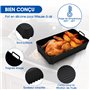 Tuocal Moule Air Fryer pour Ninja AF500EU, 3Pcs Accessoire Silicone Réutilisable Air Fryer Airfryer Pot Carrée pour 10,4 L Ninja