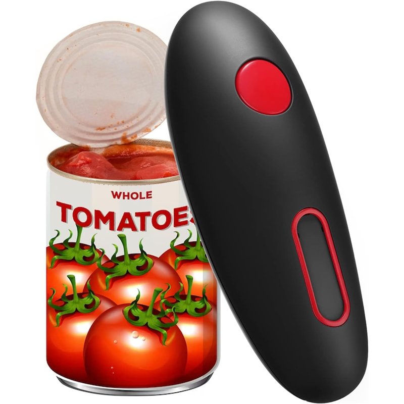 Accessoires Cookeo Ouvre-boîte électrique Automatique - Coupe Lisse, Bouton Unique, Idéal Pour Personnes âgées Et Arthritiques Appareil De Cuisine Facile D'utilisation Une Touche