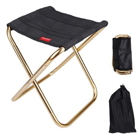 Yesaler Tabouret Pliant de Camping Mini Tabouret Chaise de Camping Siege Assise Pliant Portable pour Pêche Randonnée BBQ Voyage