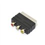 WICAREYO Câble AV avec adaptateur 3RCA vers péritel pour N64 NGC SNES 6 pieds/1,8 m Câble audio vidéo composite avec adaptateur 