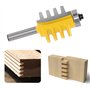 Gasea 8mm Tige Languette et Rainure Foret de Routeur Bit Routeur de Colle de Joint de Doigt Réversible de Rail Outil de Bricolag