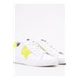 DKNY Femme Abeni Baskets à Lacets, Blanc Fluorescent Jaune, 37 EU
