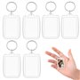 ZELHYEUU Lot de 6 porte-clés photo