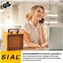 SIAL Radiateur électrique 2000 W Portable - Chauffage Soufflant - Céramique - Chauffage d'appoint - 3 Modes - Convient à l'ordin