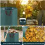 Hibisaws 3*272L Sac Jardinage Dechets,Sac Dechets Verts Resistant Indéchirables,Sac Vegetaux Jardin Avec Poignée,Sac de jardin d
