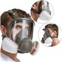 RANKSING Full Facepiece Masque respiratoire réutilisable 6800 Accessoires d'assurance de travail avec 12 filtres 2 cartouches 2 