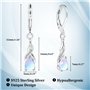 DMNQ Boucles D'Oreilles Pendantes En Argent Avec Pierre De Lune Bijoux Pierre De Lune Pierre De Lune Boucles D'Oreilles Boucle O