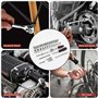 SOSINYA 46 pcs Cr-V Kit de Cle plate a cliquet et Clé à douille,Clé à Cliquet 1/4" 72 dents,Clé plate à cliquet avec Boite a out