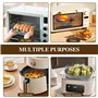 3 Pièces Accessoire Air Fryer,Moule Silicone Air Fryer Pot,Airfryer Pot Plat Carré Pliable Doublure Liner,Panier Moule pour Frit
