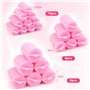 24 Pcs Bigoudis Cheveux Mousse,bigoudis en mousse auto-agrippants，Bigoudis de Coiffure Rouleau Cheveux Bigoudis，pour salon de co