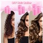 24 Pcs Bigoudis Cheveux Mousse,bigoudis en mousse auto-agrippants，Bigoudis de Coiffure Rouleau Cheveux Bigoudis，pour salon de co