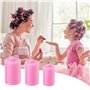 24 Pcs Bigoudis Cheveux Mousse,bigoudis en mousse auto-agrippants，Bigoudis de Coiffure Rouleau Cheveux Bigoudis，pour salon de co