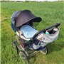 Housse De Protection Solaire pour Poussette Auvent Housse Protection UV Poussette Buggy Pare Soleil BéBé Pare-Soleil Poussette U