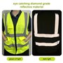 2 Pieces Gilet Fluorescent De Sécurité for Femme Men Gilet De Sécurité Haute Visibilité, Gilet Fluorescent Avec Poche Et Support