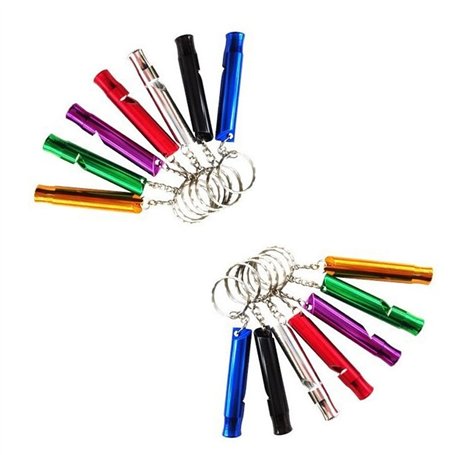 14 Pièces Aluminium Sifflet