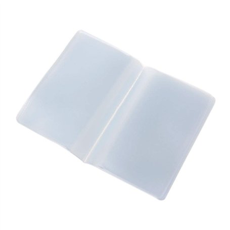 Chiic 1 Pièces Pochette de Carte en Plastique Porte-Cartes de Visite 10 Pages 10 Emplacements ou 10 Pages 20 Emplacements ou 10