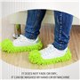 5 Paires Chaussons Mop,Microfibre Poussière Mop Chaussures,Lavable et Réutilisable Chaussons de Nettoyage pour La Maison,5 Coule