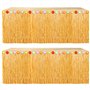 Eowppue Luau Lot de 2 jupes de table hawaïennes naturelles 2
