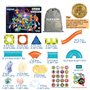 BINZKBB Blocs de Construction Magnétiques Enfants Jouet - 110 pièces 3D Jeux de Construction Éducatifs Aimanté Lumineux - Cadeau