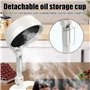 Mini Hotte Asipirante, 8W Hotte Cuisine Portable Pliable, Ventilateur d'extraction de Cuisine Angle Réglable avec Tasse de Récup