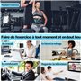 JOYTOUR Ceinture Abdominale Electrostimulation, Appareil Electrostimulation Abdominale, Electrostimulateur Musculaire, Cuir de P