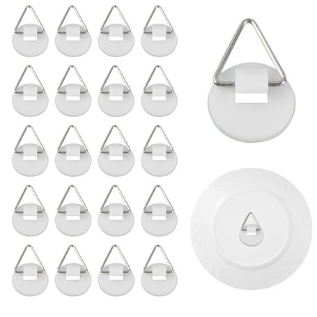 Lot de 50 supports adhésifs invisibles de 2