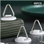 Lot de 50 supports adhésifs invisibles de 2,2 cm, Attache Cadre Adhésif, Crochet Auto adhésif Supports Verticaux Adhésifs pour A
