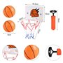 2 x 12 cm Mini Panier de Basket-Ball Chambre avec 2 balles et Pompe Bur