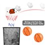 Mini Panier de Basket-Ball Mini Panier de Basket-Ball 16,2 x 12 cm Mini Panier de Basket-Ball Chambre avec 2 balles et Pompe Bur