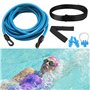 Elastique De Nage Piscine - Ceinture Elastique Natation réglable - 4 m - pour Piscine - pour Enfants et Adultes (avec Bouchons d