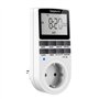 Prise programmateur numérique Besvic - 3680 W - avec 10 programmes Quotidiens configurables - Écran LCD et Mode Anti-agrafage al