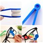 Mini Lunettes Cleaner Brosse,5 Pack Plastique Nettoyant pour Lunettes Portable Microfibre Brosse Lunettes Générique Lunettes de