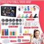 TOSUTO Kit de Peinture sur Pierre pour Enfants,12 Galets à Décore + 2 pierres lumineuses,Kits de Loisirs Créatifs Enfants,Kits d
