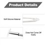 KMKANPO 10 Paires 15mm Forme de D Plaquettes de nez,coussinet lunettes nez en Silicone Antidérapant,Coussinets de Nez Adhésif Pl