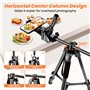 190cm Trepied Smartphone avec Bras Télescopique Horizontal