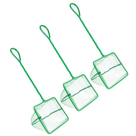 3 Pcs Epuisette Maille Fine 5 Pouces Epuisette Aquarium Exterieur épuisette Fine Filet de Poisson D'aquarium avec Longue Poignée