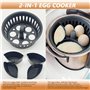 Mtlhbcg Thermomix Cuiseur à œufs compatible avec TM5 TM6 TM31, support de cuiseur à œufs, 4 œufs, cuiseur à œufs combiné, cuiseu