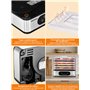 FOHERE Déshydrateur Alimentaire, Déshydrateur en acier inoxydable 420W, 5 Plateaux Réglables en Hauteur, Contrôle de Température