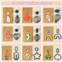 Teklemon Lot de 207 Emporte-Pièces en Argile Polymère pour Boucles d'Oreilles, 24 Formes Cutters de Argile Polymère avec Cartes,