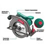 HYCHIKA Scie Circulaire, 1300 W 4500 RPM 185 mm Scies Circulaires Électriques Filaire, Moteur Haute Puissance, Profondeur de cou