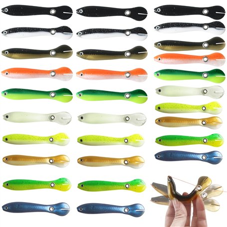 ZALHIN 30 Pcs Leurre Peche - 10cm Faux Appat De Peche