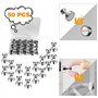 Omtofo 50 pcs Aimant Puissant, 12x16mm Puissant Petit Aimant Neodyme Super, Aimant Aimant Frigo Magnét, pour Réfrigérateur Table