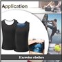 DUGEGAYL Debardeur Sudation Homme, Vêtements de Sudation, Gilet de Minceur Fitness T-Shirt Effet Sauna Sport Body Shaper, pour E