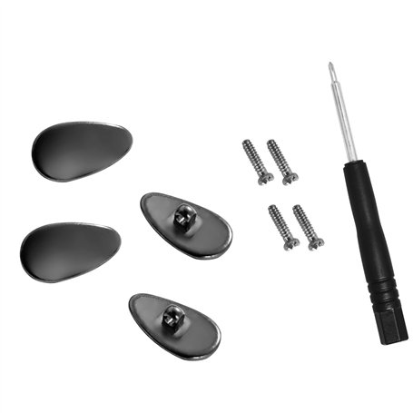 HiCycle2 Plaquettes de nez à visser en titane pur pour lunettes de soleil Oakley et Tom Ford avec vis et jeu de tournevis