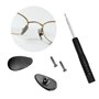 HiCycle2 Plaquettes de nez à visser en titane pur pour lunettes de soleil Oakley et Tom Ford avec vis et jeu de tournevis