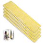CHEVVY Chiffons de Nettoyage en Microfibre 4 Pièces WV Bonnettes Microfibre Accessoire Mop Remplacement des Tampons pour Karcher