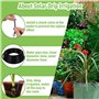 Onherm Arrosage Automatique Solaire pour Jardin, kit Systeme Arrosage Goutte a Goutte Solaire avec 15M Tuyau Arrosage, 12 Modes