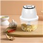 Mini Hachoir Électrique 350ml Hachoir Rechargeable USB Mini Hachoir Oignon pour Oignon Ail Viande Légumes etc Mini Hachoir Alime