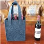 NC NC Wandefol Sac à Bouteille Porte-Bouteille en Feutre avec séparateur séparé pour 6 Bouteilles, Parfait pour Pique-Nique, Voy