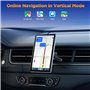 Volam 7 Pouces Ecran Carplay Voiture avec Carplay sans Fil Android Auto, écran Horizontal et Vertical, Support Magnétique, Ecran